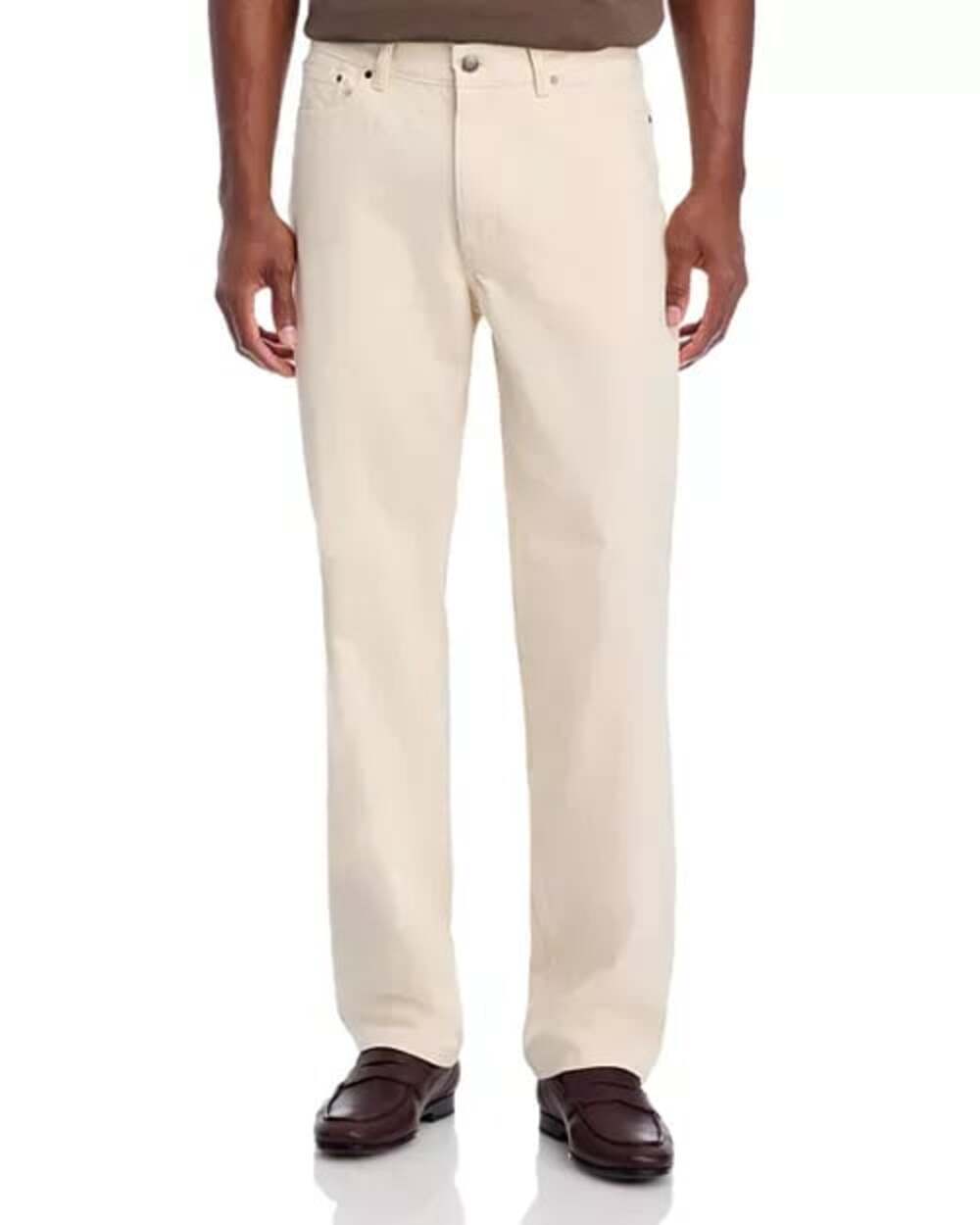 Michael Kors Men's Chino Fit Straight Leg Pants in Beige